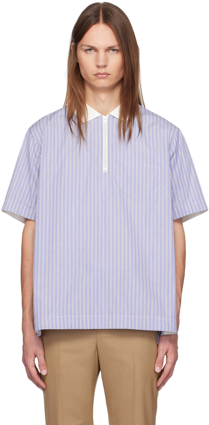 White Half-Zip Polo