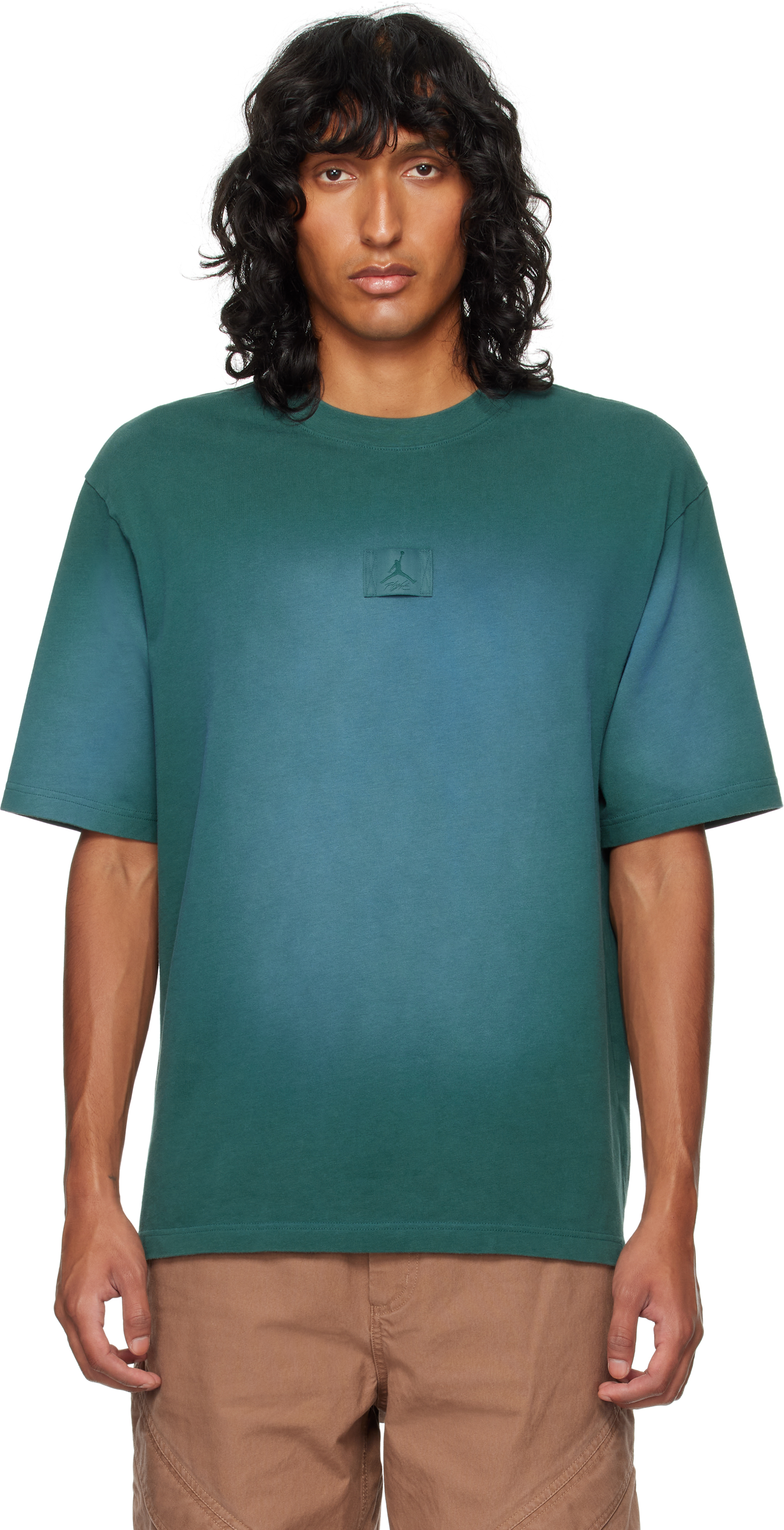 Green & Blue Jordan Flight Essentials 85 T-shirt