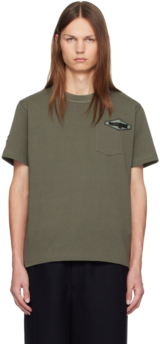 Shop Sacai Khaki Gonz Edition Patch T-shirt In 840 B/khaki