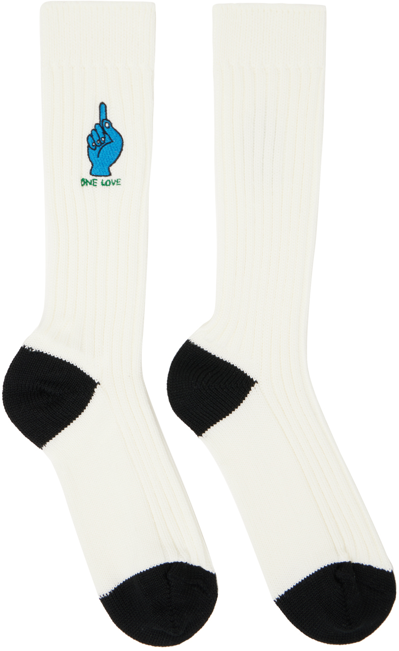 White Gonz Edition One Love Socks