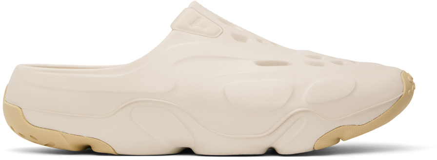 Shop Nike Beige Jordan Roam Slides In Sanddrift/sesame