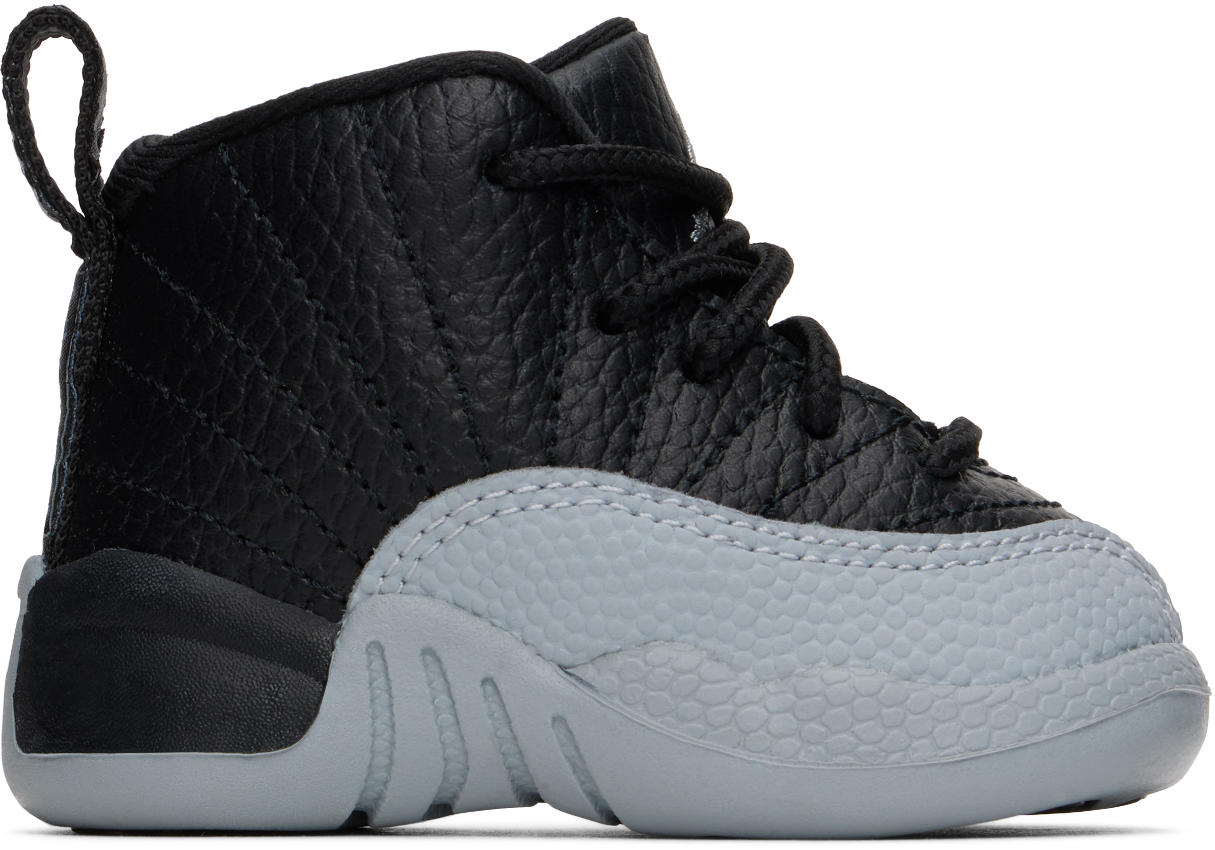 Baby Black Gray Air Jordan 12 Retro Sneakers by Nike Jordan SSENSE Canada