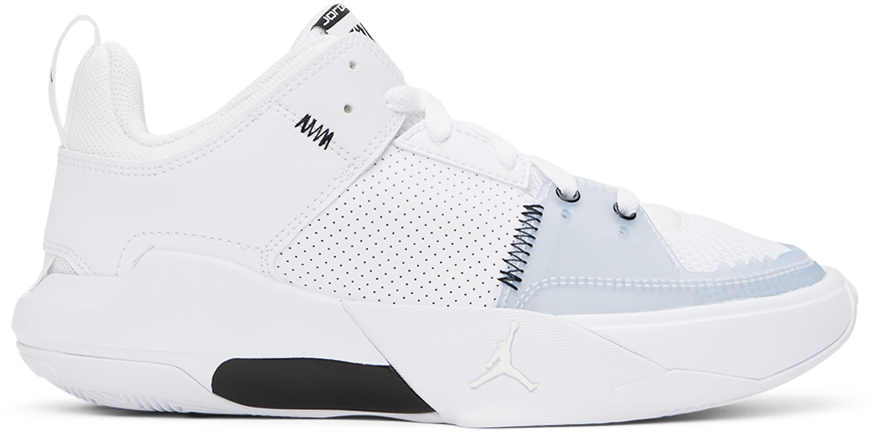 Nike Jordan One Take 5 Sneakers In White/black-arctic P
