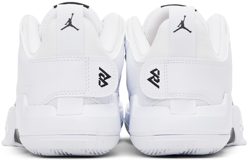 Nike Jordan One Take 5 Sneakers In White/black-arctic P
