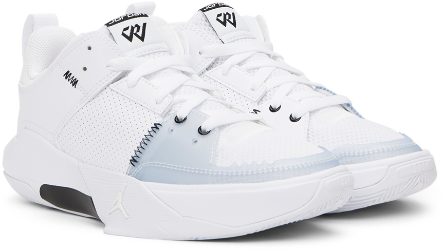 Nike Jordan One Take 5 Sneakers In White/black-arctic P
