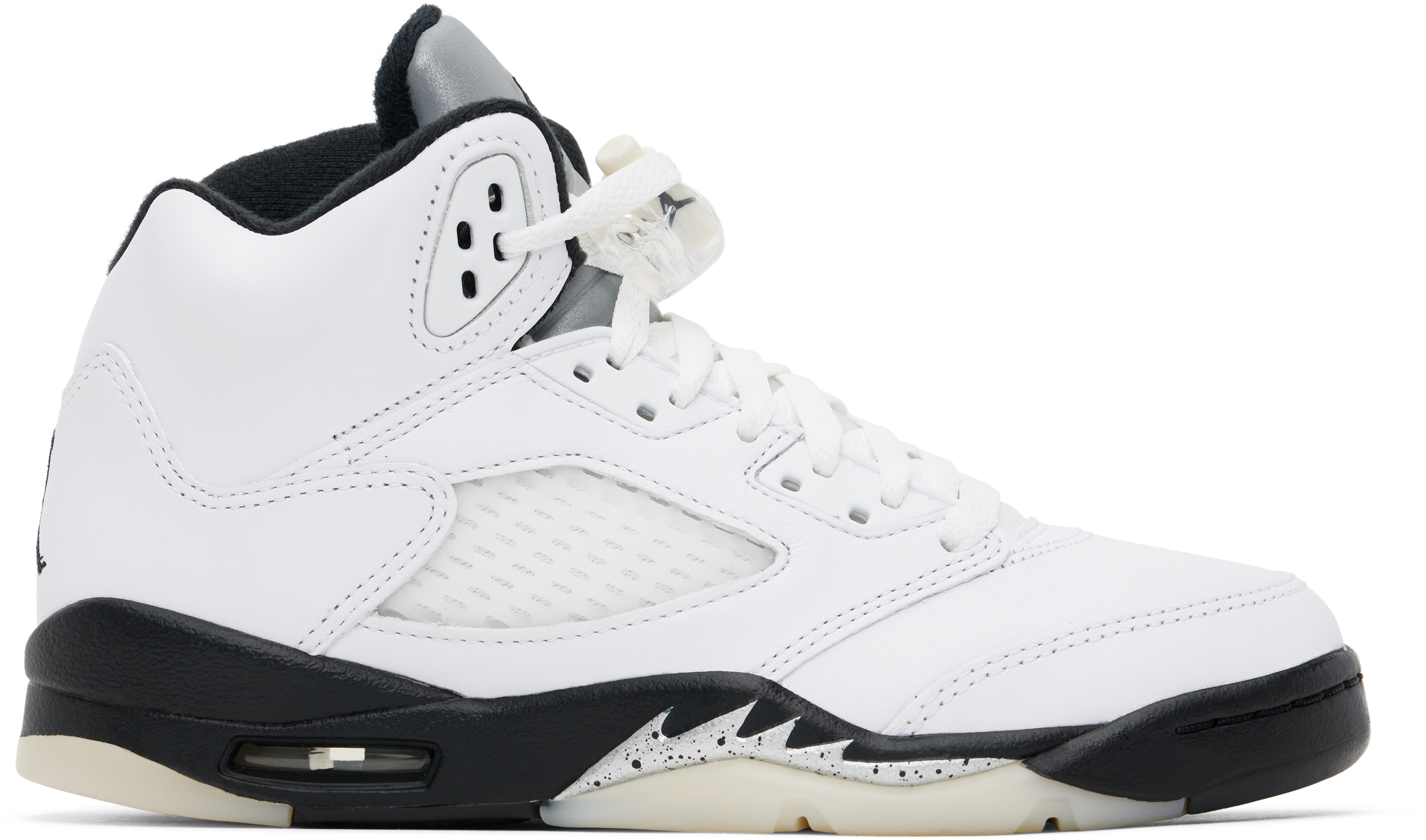 Big Kids White Air Jordan 5 Retro Sneakers by Nike Jordan SSENSE