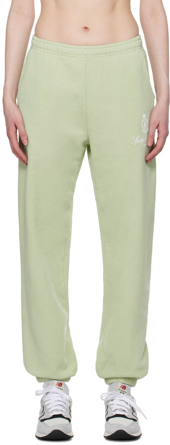 Shop Sporty And Rich Green Vendome Sweatpants In Sage