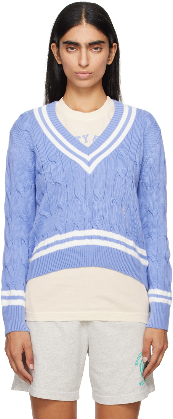 Blue 'SRC' Sweater