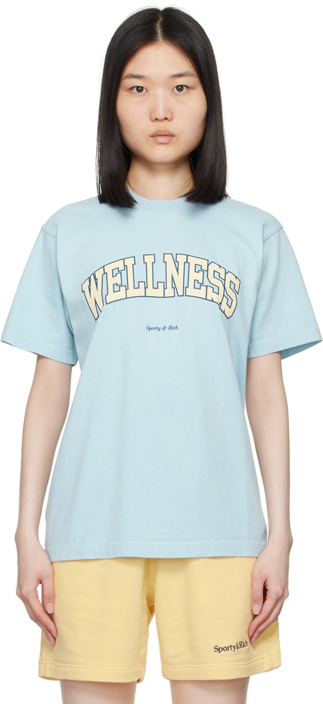 Shop Sporty And Rich Blue Wellness Ivy T-shirt In 317 China Blue