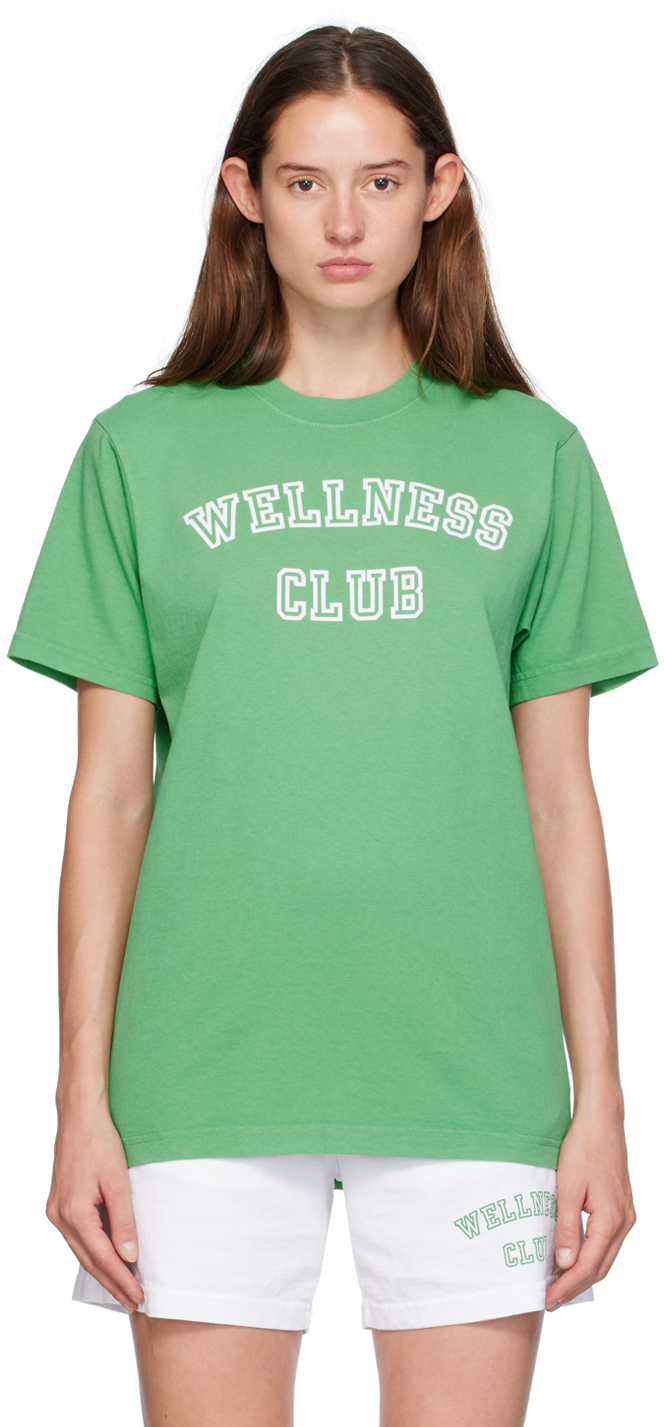 Green 'Wellness Club' T-shirt