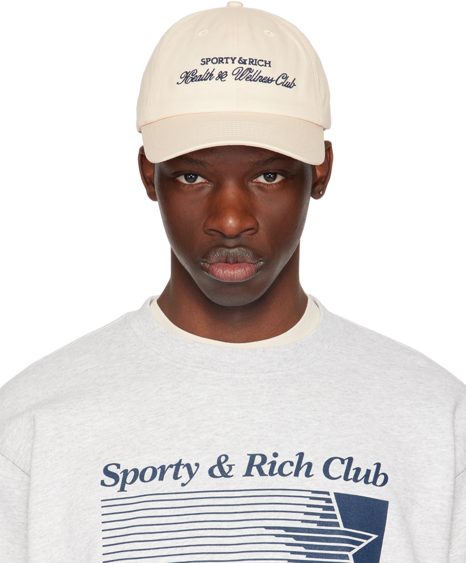 Sporty & Rich Off-White 'H & W Club' Cap