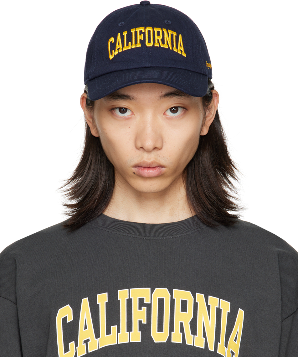 Sporty & Rich: ネイビー California キャップ | SSENSE 日本