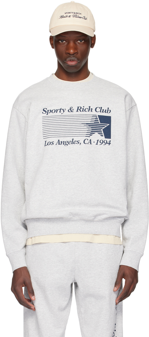 Sporty & Rich Gray Starter Sweatshirt