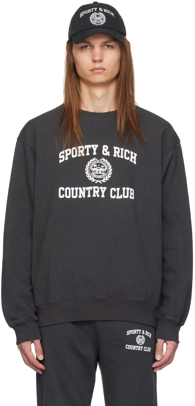SPORTY & RICH ウェルネスクラブスウェ【関税込】 Whim Gazette(ウィム ガゼット)の【Sporty&Rich】ロゴVネック