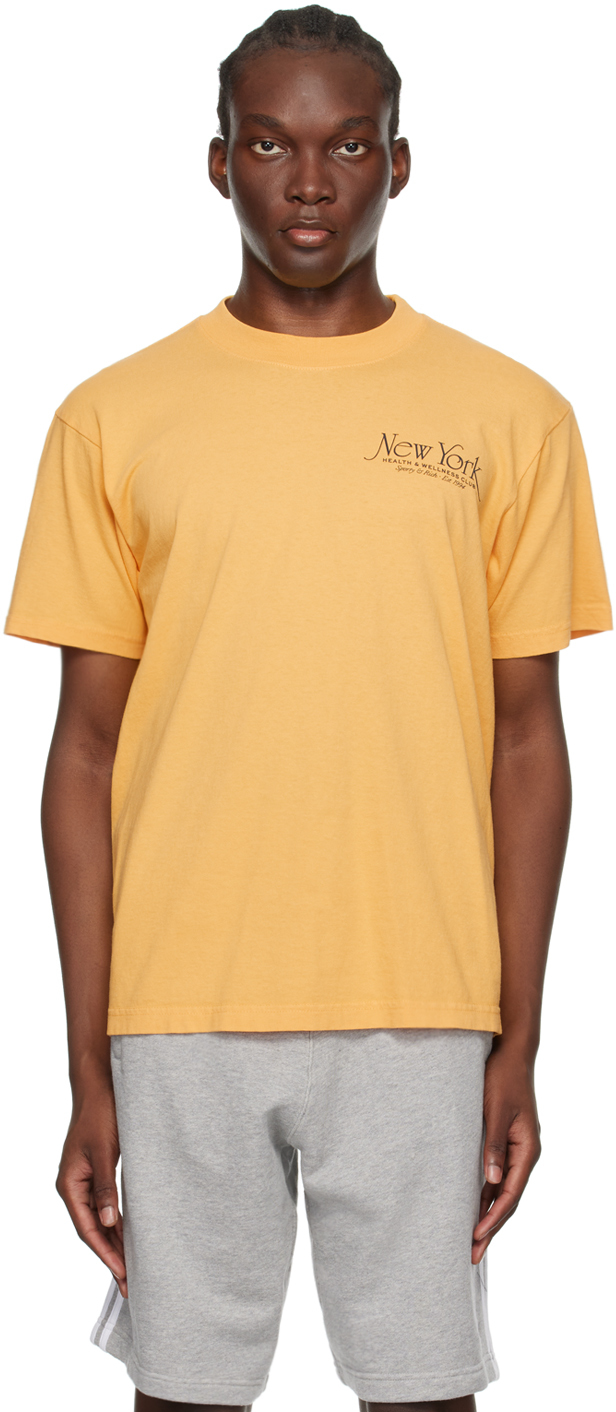 Yellow 'NY Health & Wellness Club' T-Shirt