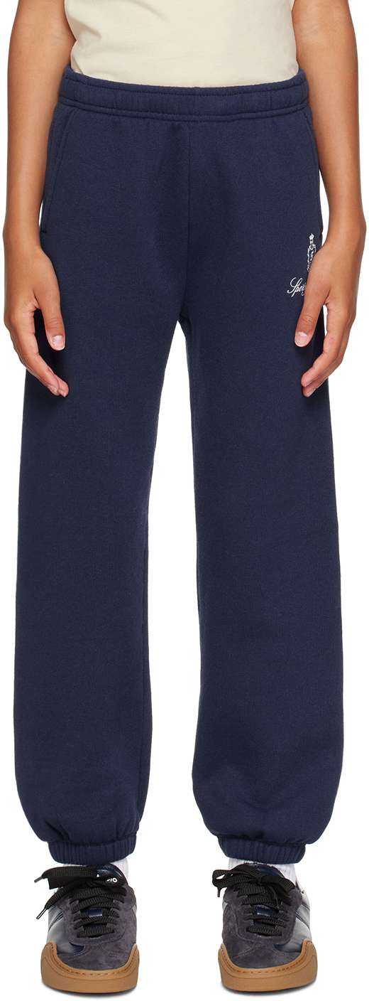 Shop Sporty And Rich Kids Navy Vendome Sweatpants In 31 Navy