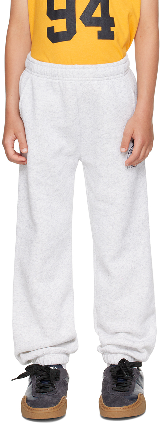 Shop Sporty And Rich Kids Gray Royal Club Sweatpants In 19 Heather Gray