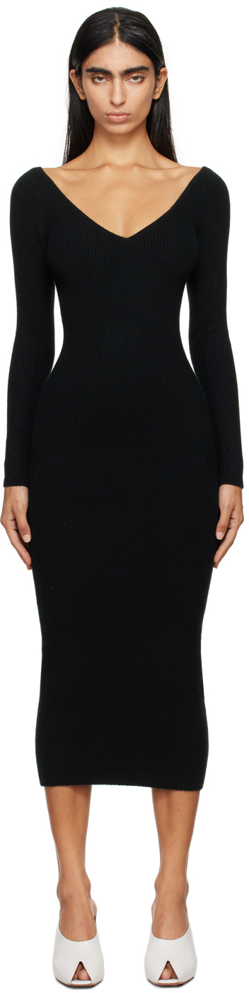 Shop Arch4 Black Bridgewater Midi Dress