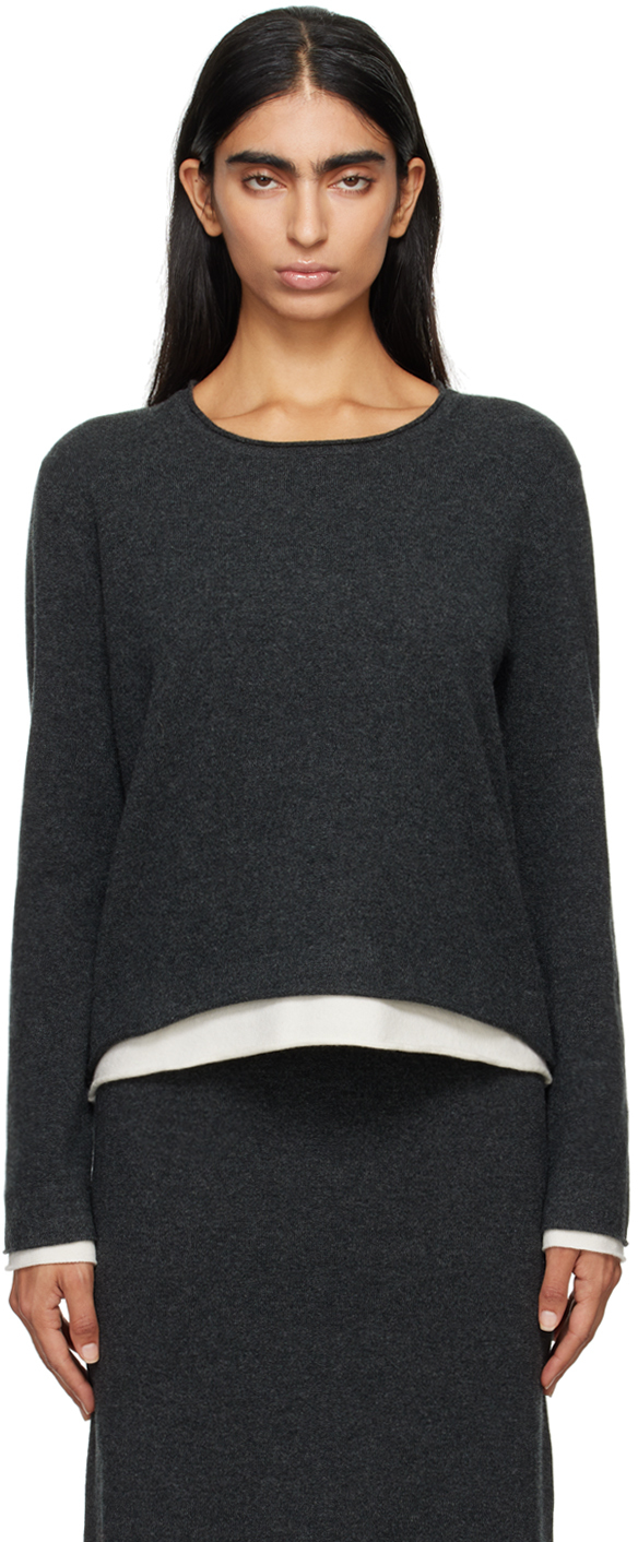 Shop Arch4 Gray Finley Sweater In Charcoal