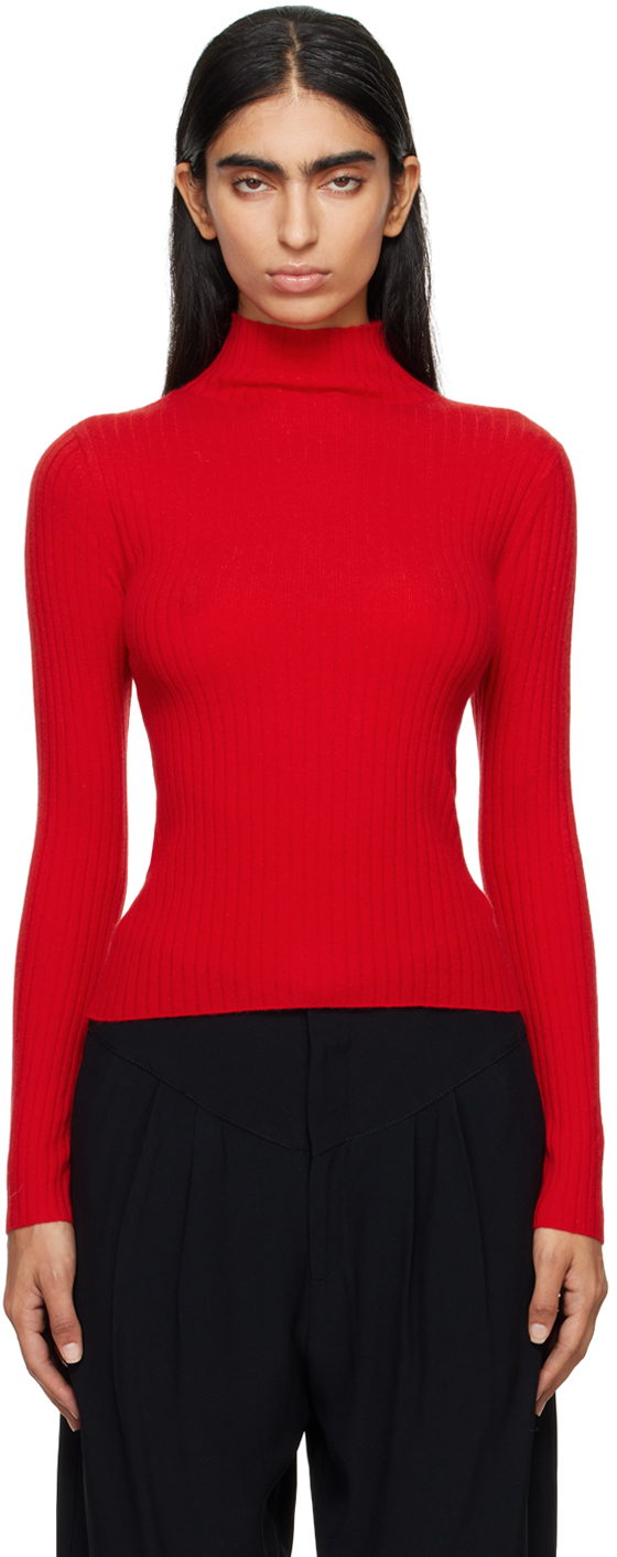 Red Ariana Turtleneck