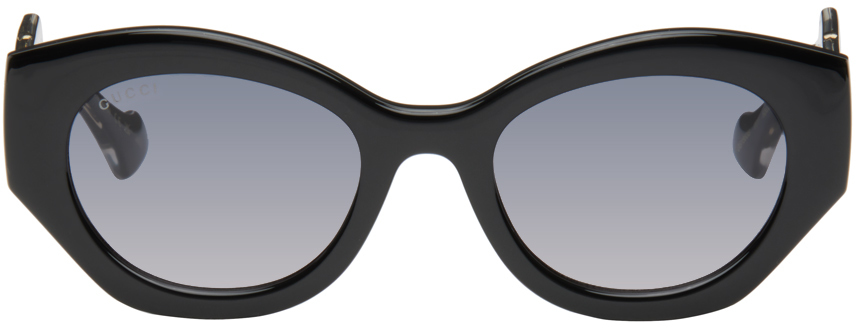 Black Oval Sunglasses