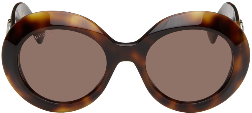 Tortoiseshell Oval Sunglasses