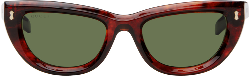Gucci Tortoiseshell Cat-Eye Sunglasses