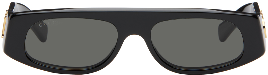 Black Geometric Shaped Sunglasses