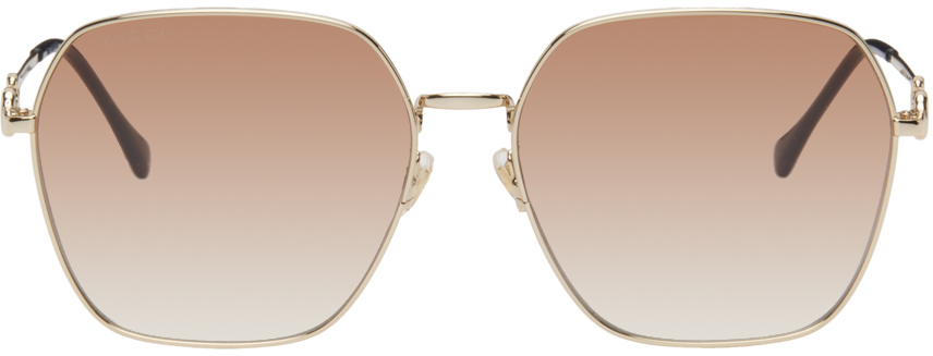 Gold Horsebit Sunglasses