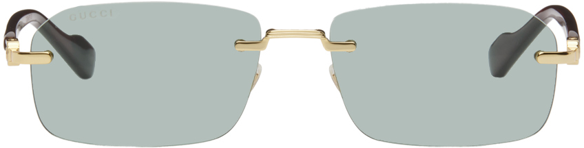 white and gold gucci sunglasses