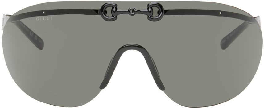 Black Mask-Shaped Sunglasses