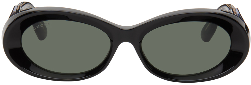 Black Oval Sunglasses