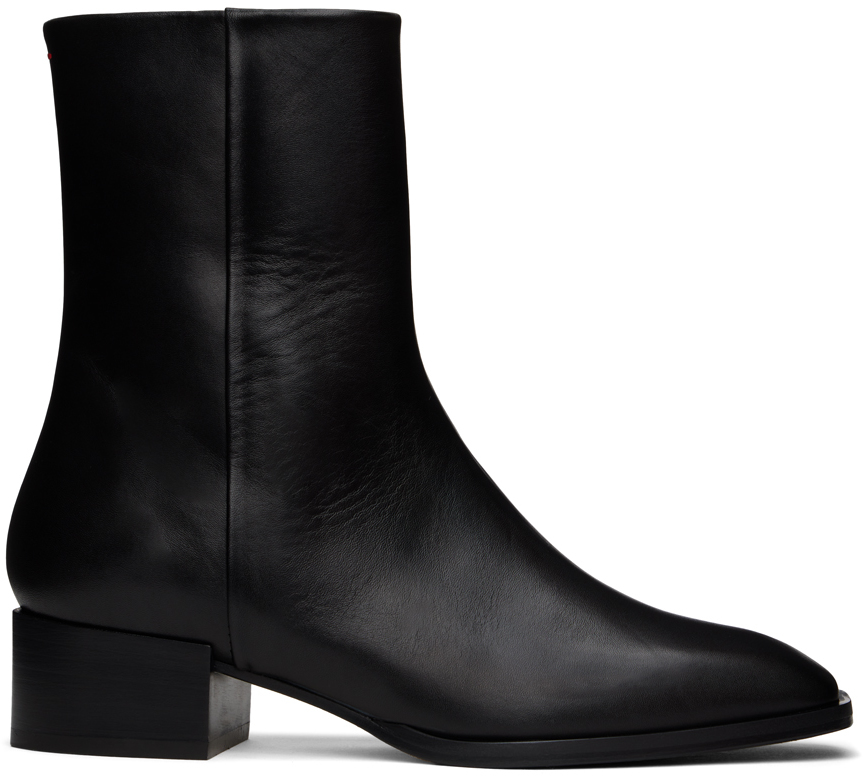 Shop Aeyde Black Lee Boots