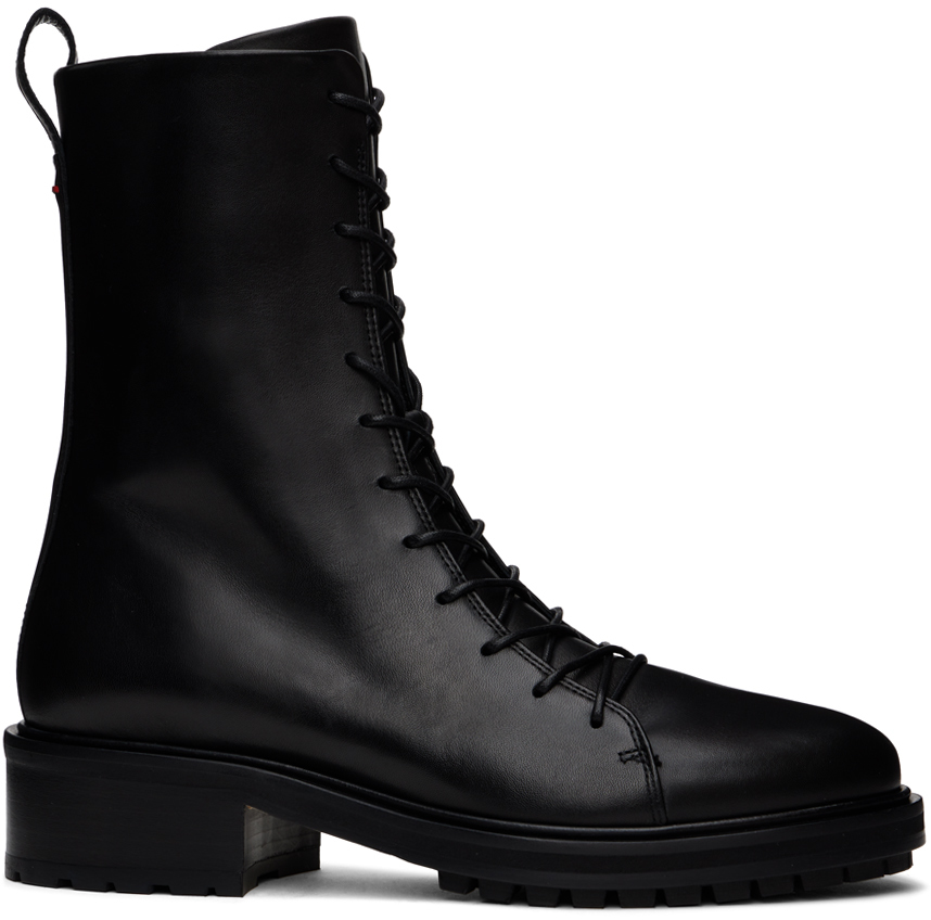 【関税込み】Aeyde ブラック Isa ブーツ Black Isa Boots by Aeyde on Sale