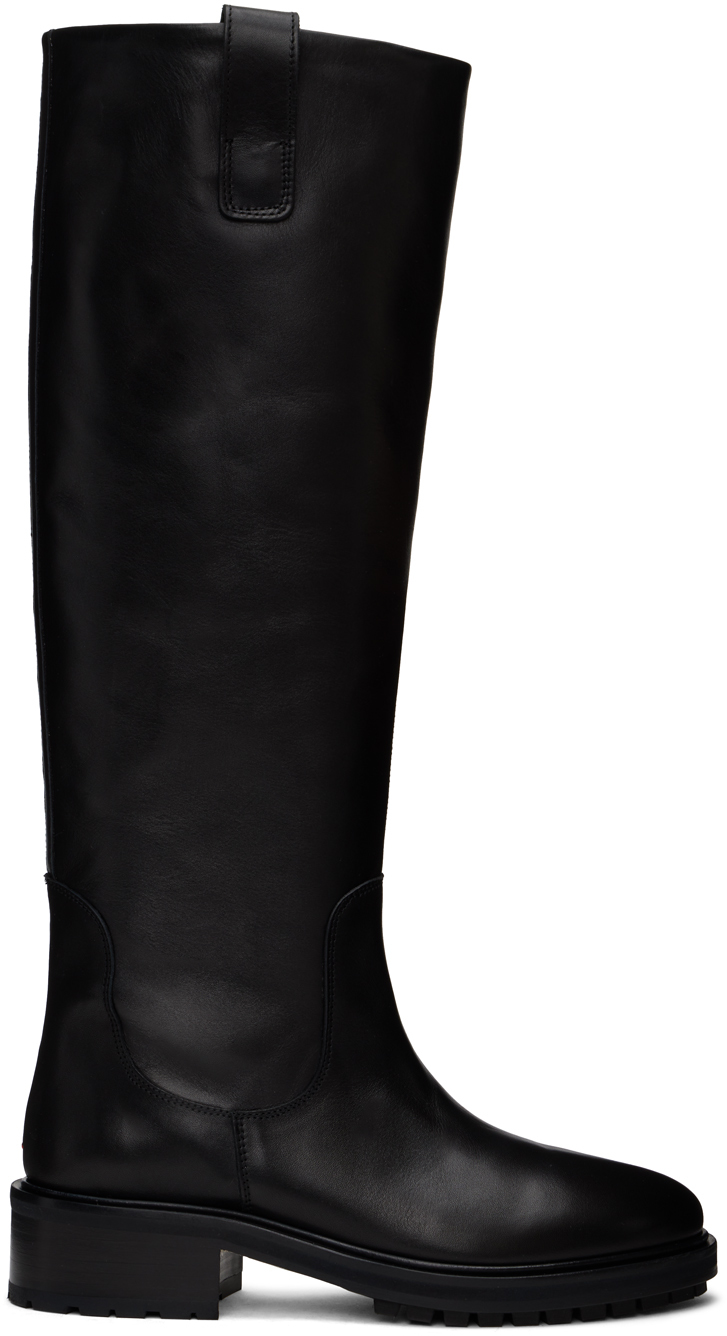 Shop Aeyde Black Henry Tall Boots