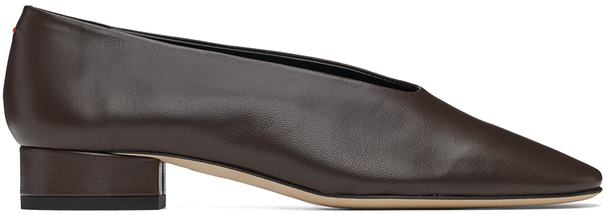 Brown Delia Ballerina Flats