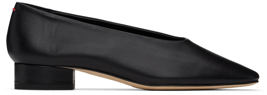 Black Delia Ballerina Flats