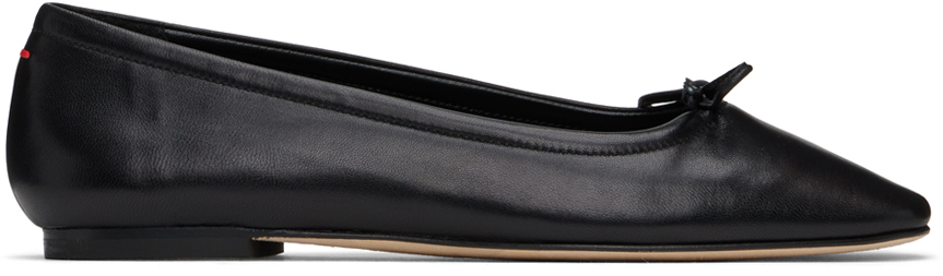 Black Delfina Ballerina Flats