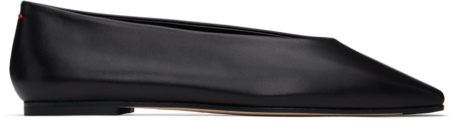 Shop Aeyde Black Betty Ballerina Flats