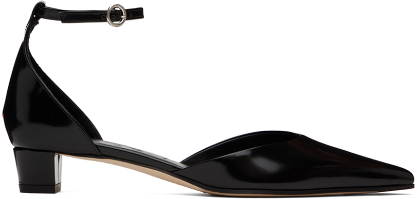 Black Perrine Heels