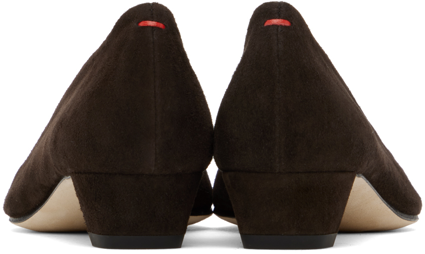 Aeyde Brown Judi Heels In Moka