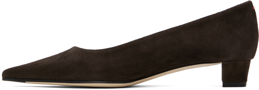Aeyde Brown Judi Heels In Moka