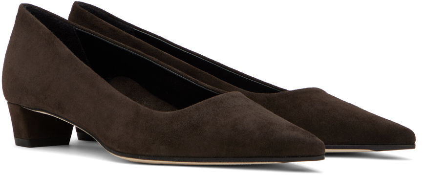 Aeyde Brown Judi Heels In Moka