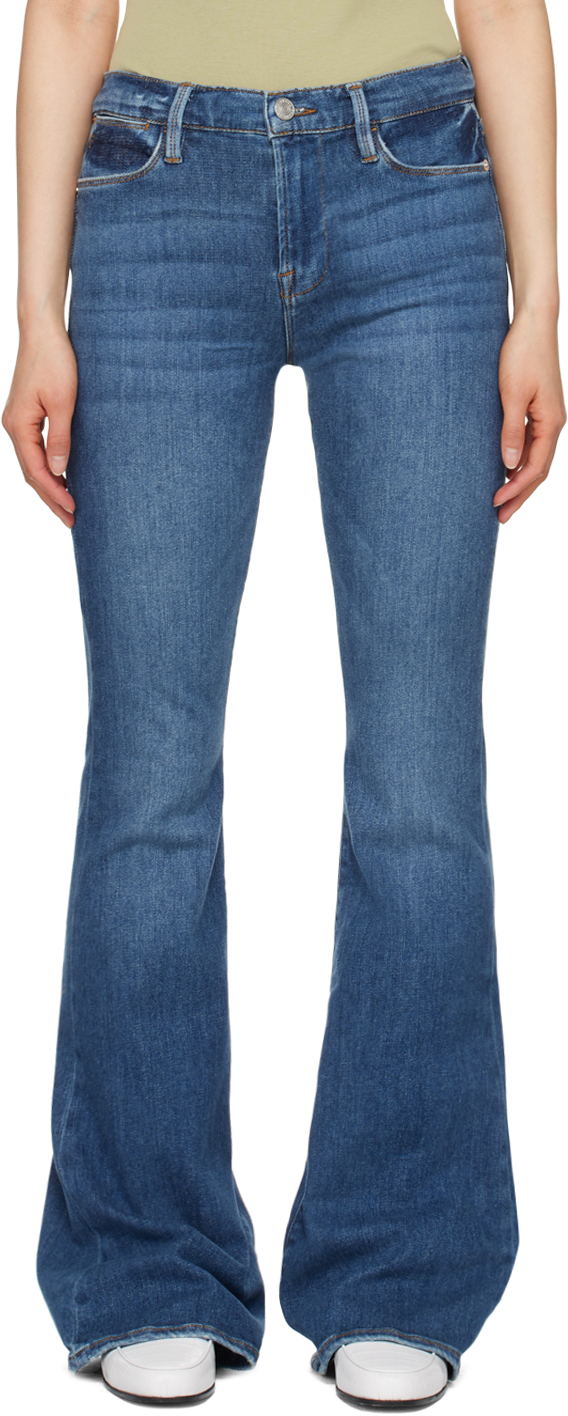 Frame Blue 'le High Flare' Jeans In Best
