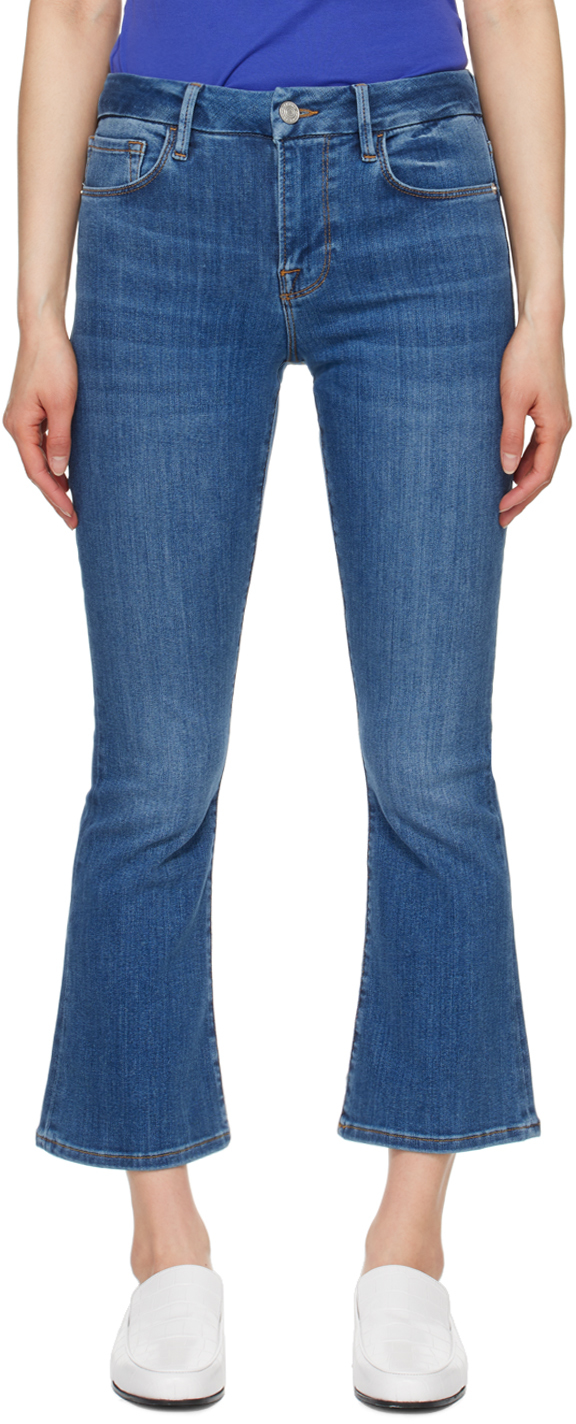 Frame Blue 'le Crop Mini Boot' Jeans In Poee