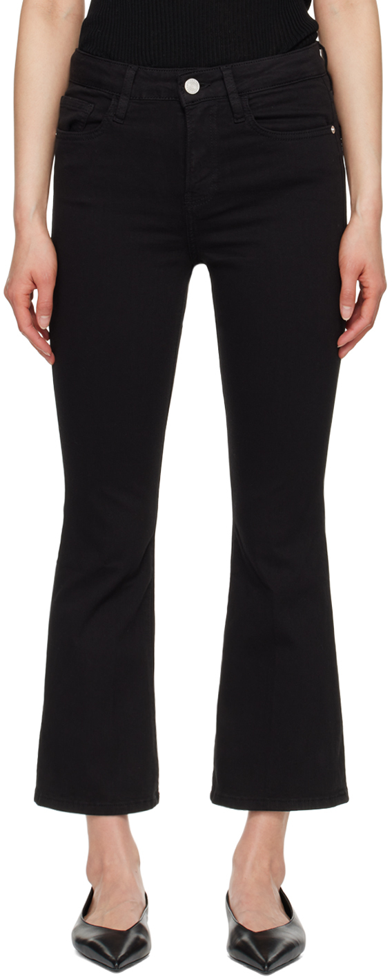 Jean évasé Cropped Noir - Good American - Taille 25 - Occasion Très Bon état