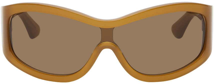 SSENSE Exclusive Brown Ice Studios Edition Nunny Sunglasses