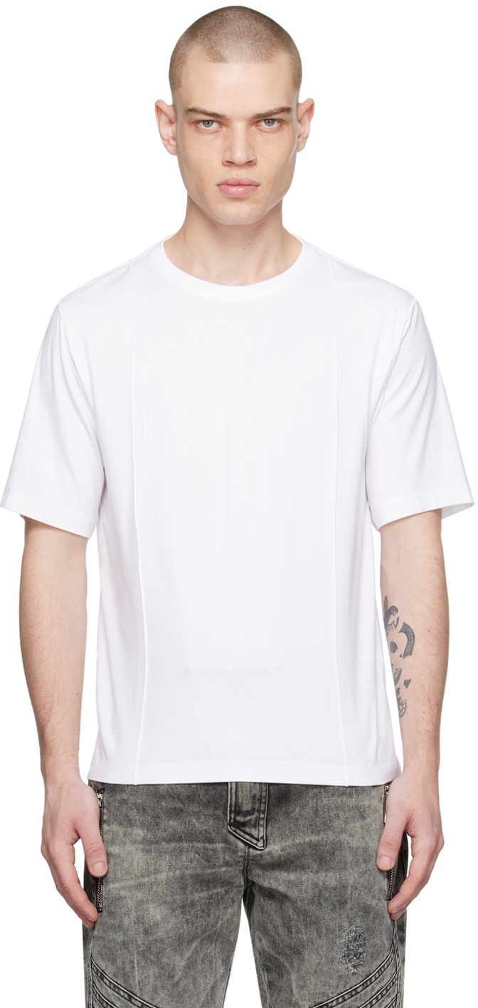 White Regular Creased T-Shirt