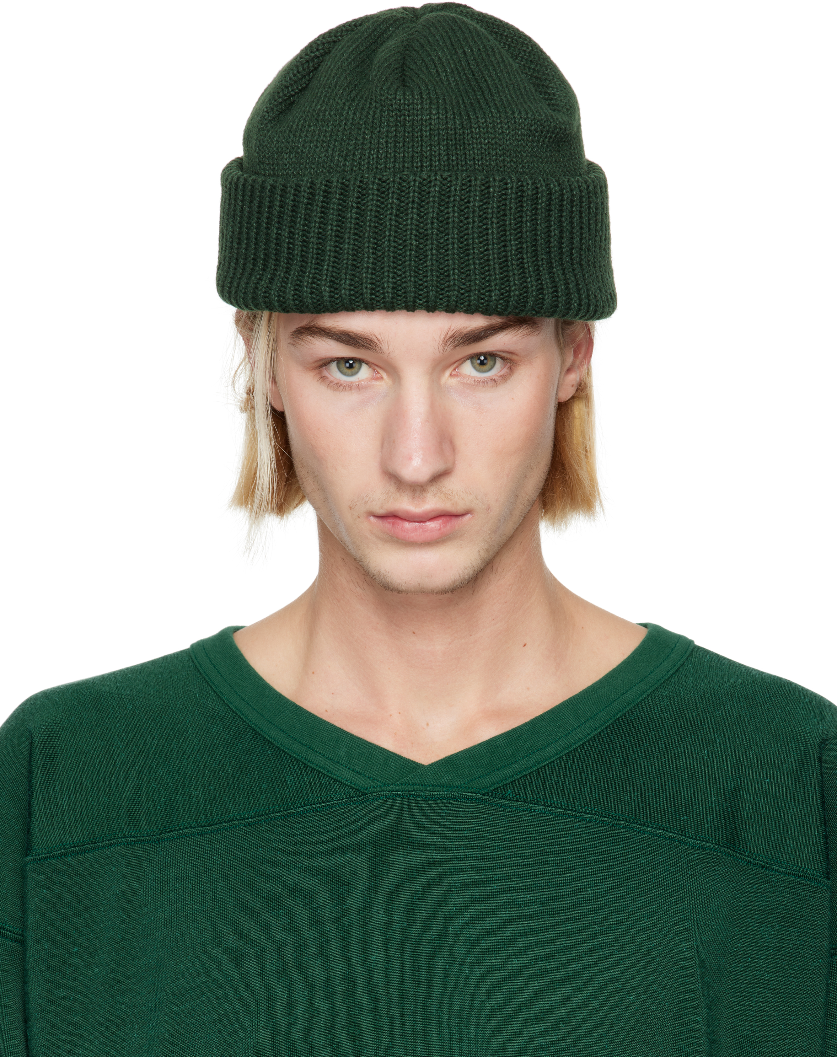 NANAMICA GREEN WINDSTOPPER BEANIE 