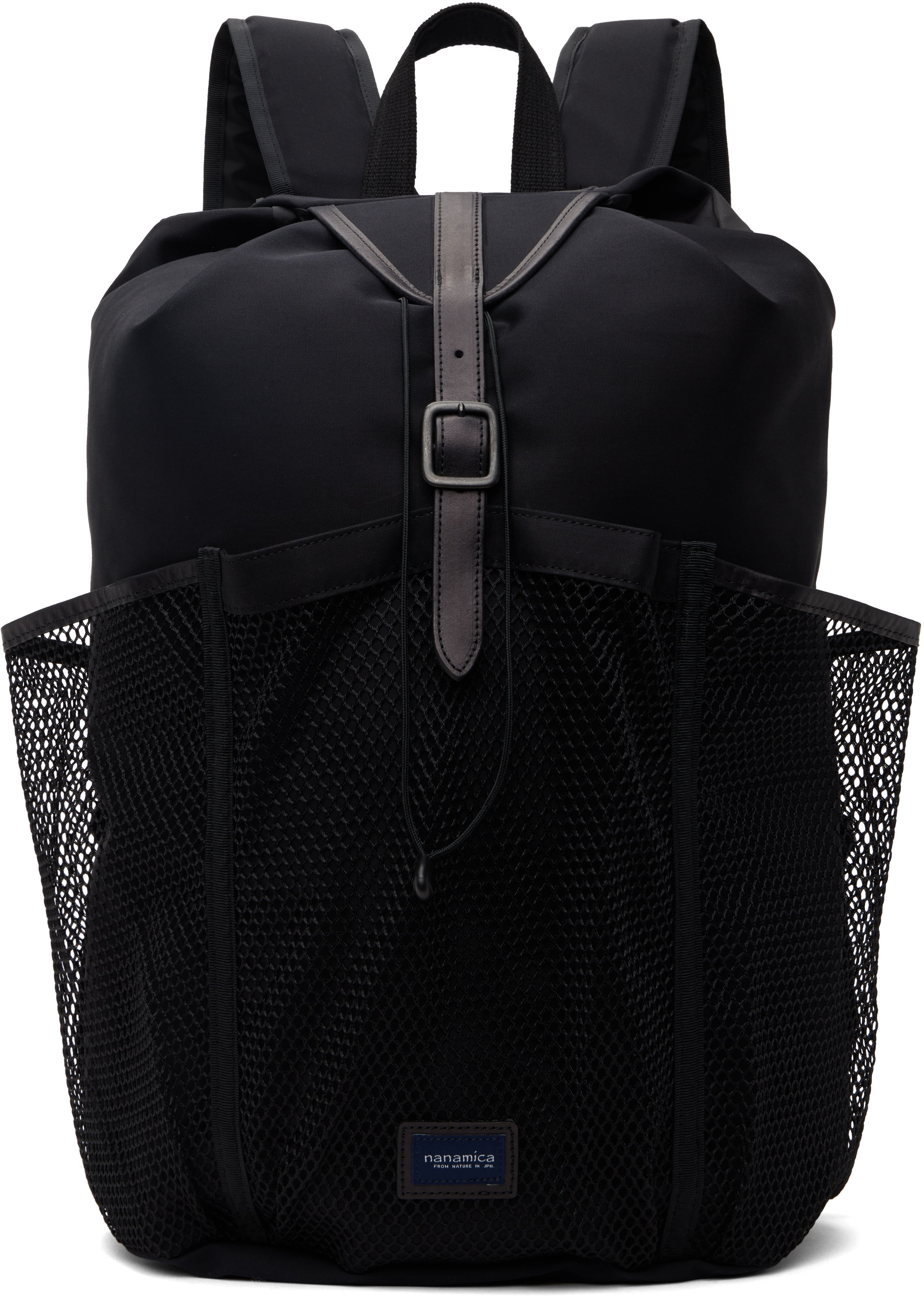 Shop Nanamica Black Water-repellent Backpack In K Black